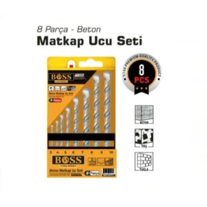 Beton Matkap Ucu Seti ( 8 Parça )