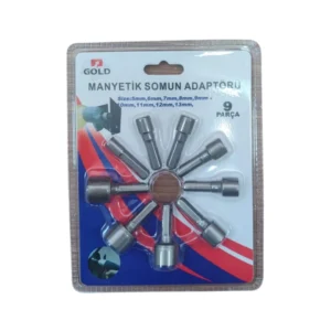 Somun Manyetik Adaptörü (9 Parça) Gold
